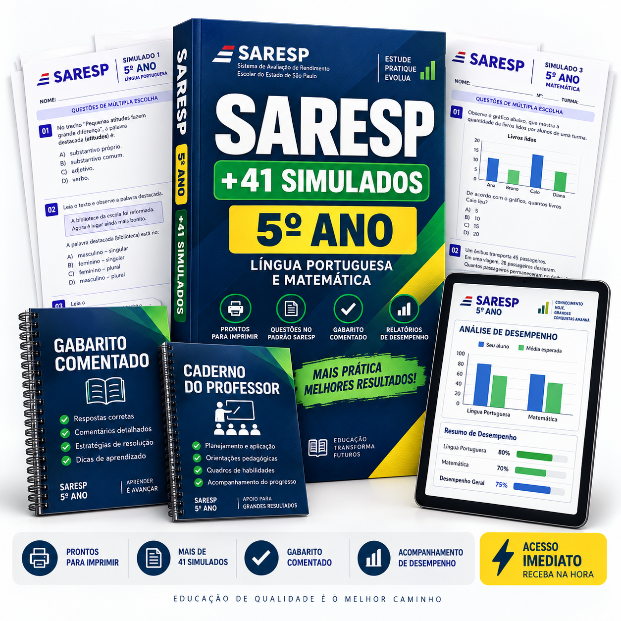 Mockup do Kit Premium SARESP